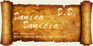 Danica Daničić vizit kartica